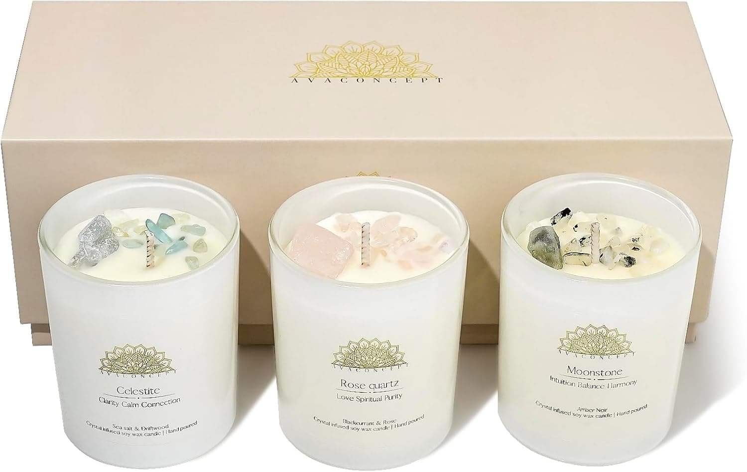 Soy Candles Healing Crystals